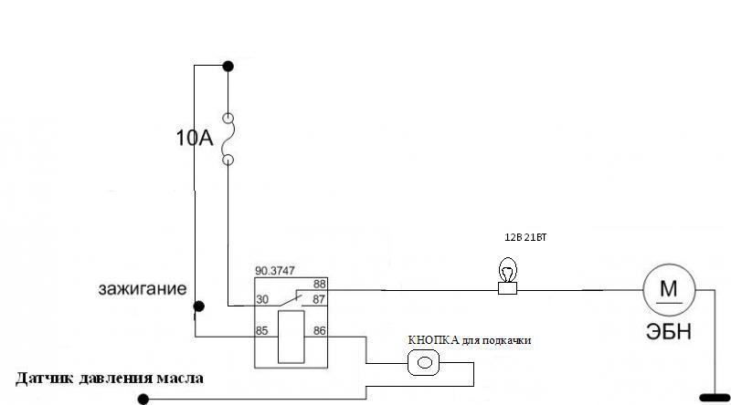 Газель 3302 схема подключения бензонасоса